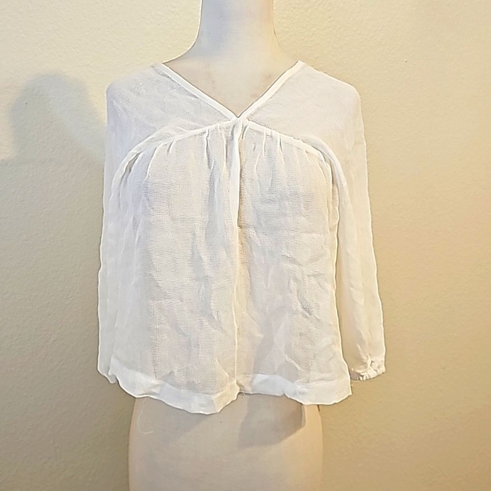 SAM AND LAVI SHEER BOHO TOP XS